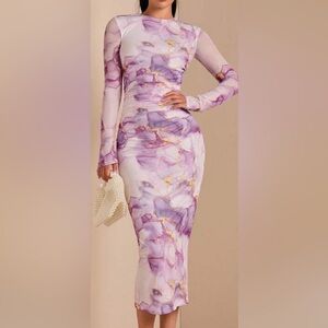 Semi formal midi dress.